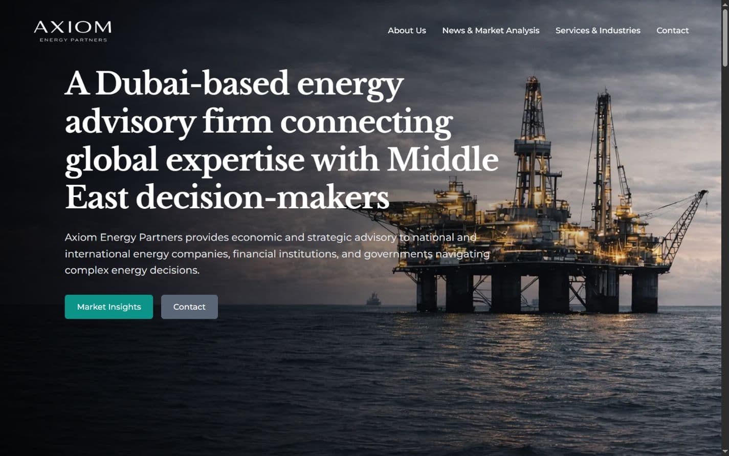 Axiom Energy Partners website preview